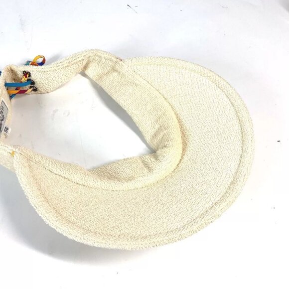 HERMES pile hat Sun visor cotton IvoryBased/Multicolore - Picture 8 of 11